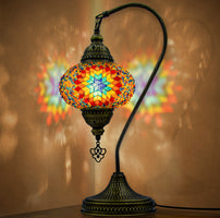 Mosaic Swan Lamp