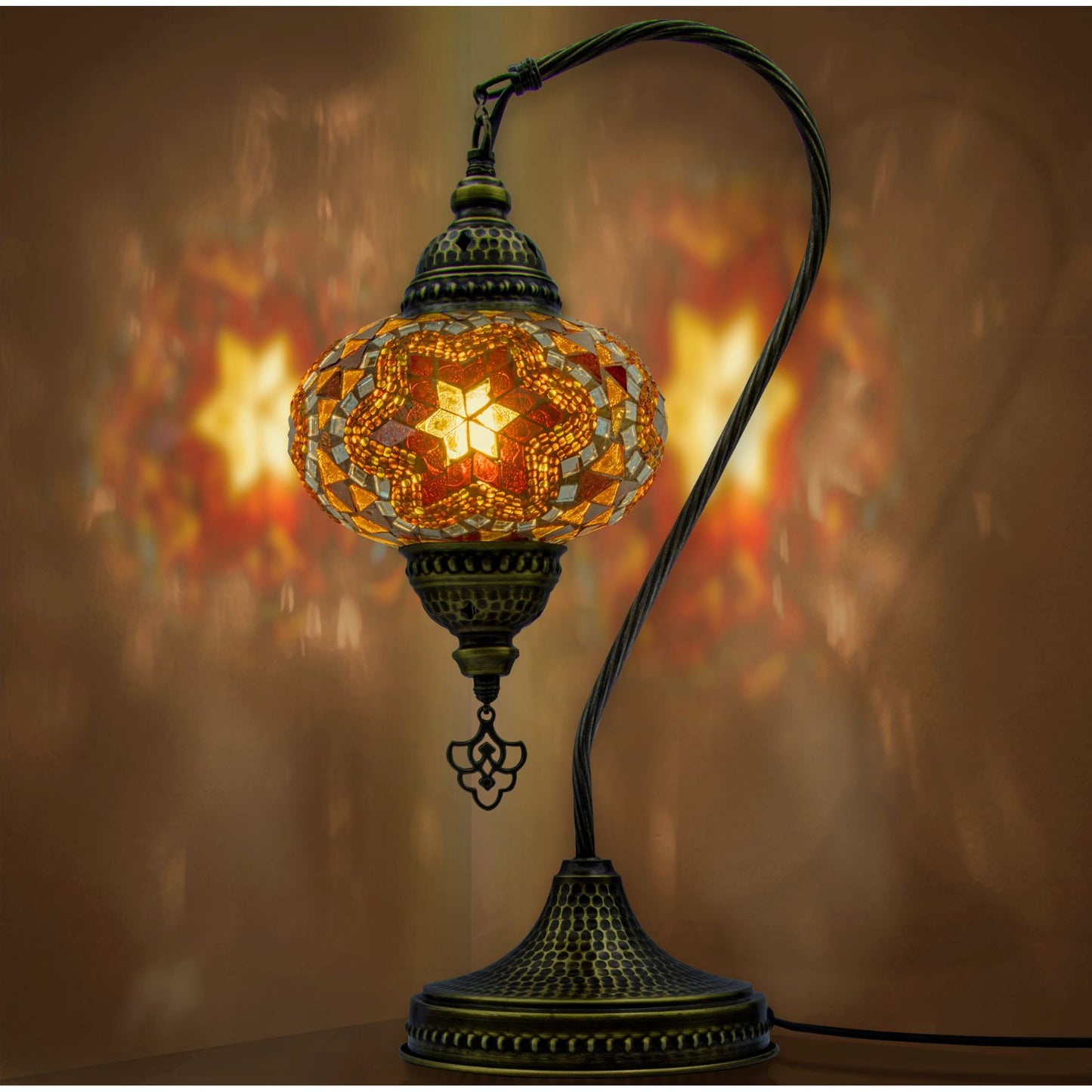 Mosaic Swan Lamp