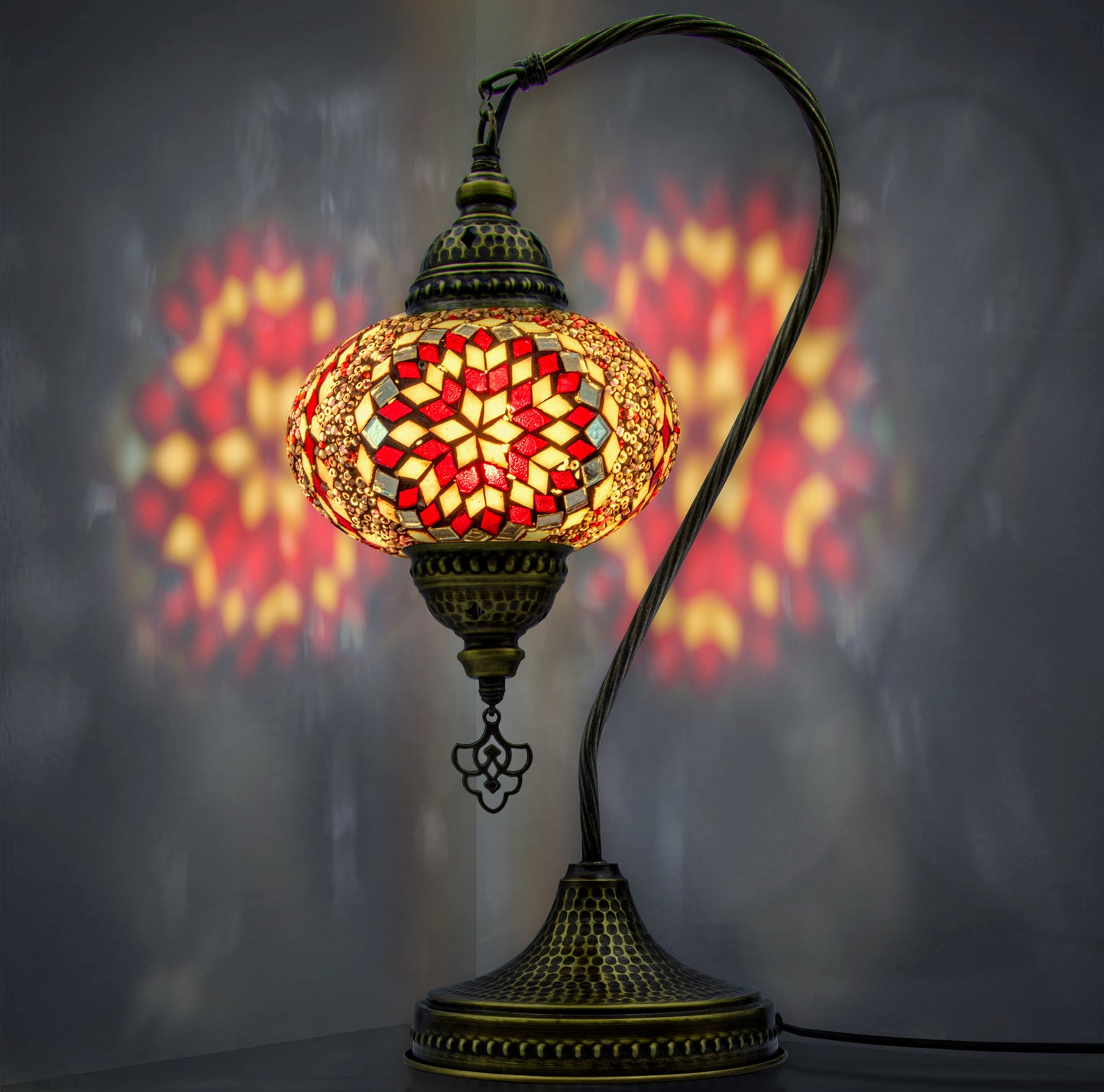 Mosaic Swan Lamp