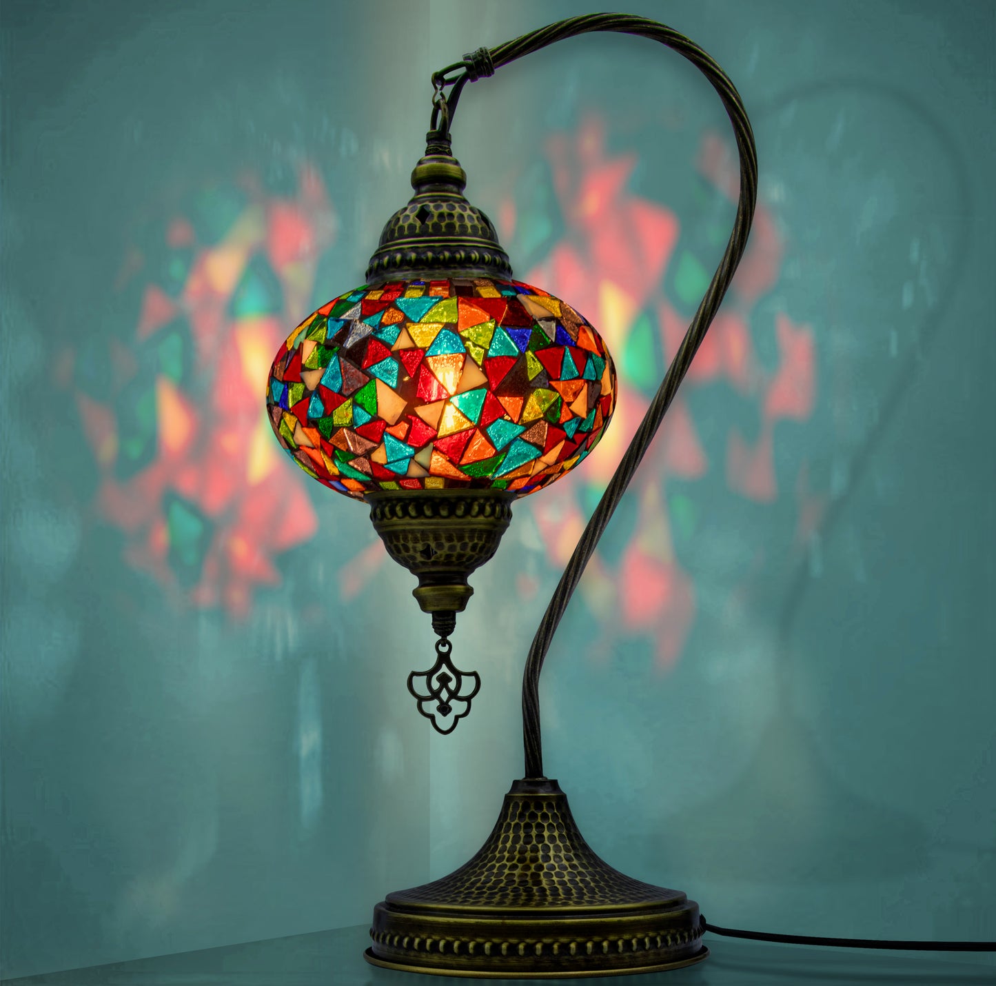 Mosaic Swan Lamp