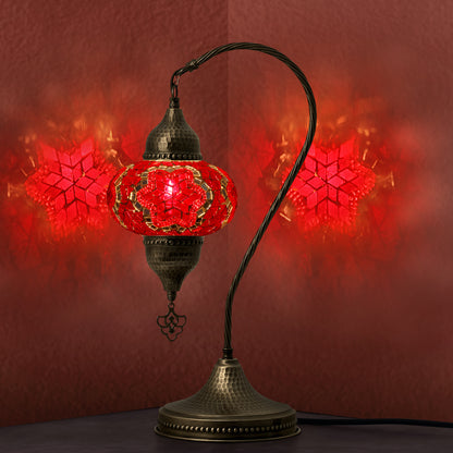 Mosaic Swan Lamp