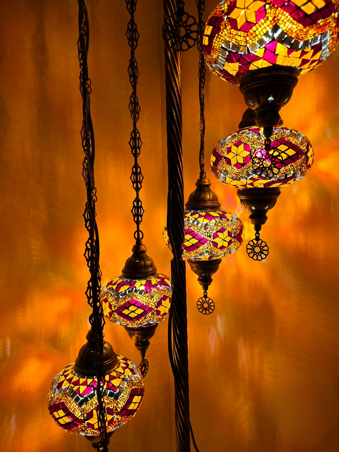 Turkish Mosaic Floor Lamp – Handmade Boho Standing Light