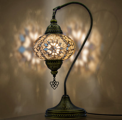 Mosaic Swan Lamp