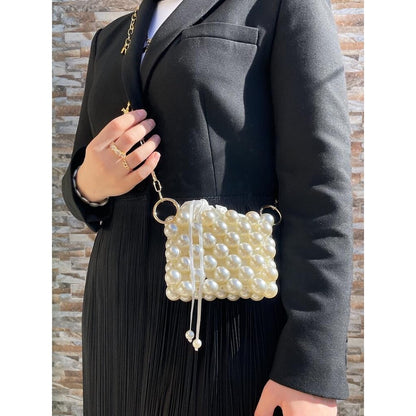 Mini Pearly Bag – Stijlvol Tasje met Parelaccenten 👜✨