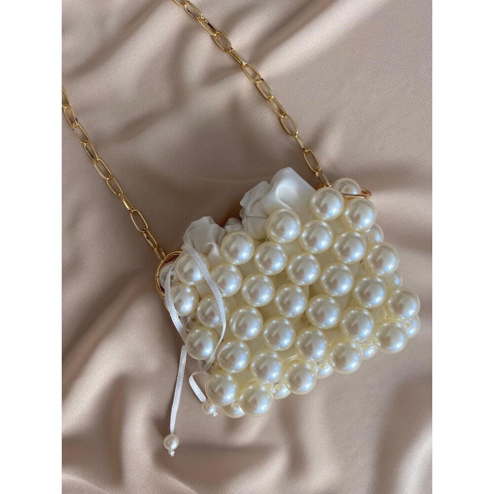 Mini Pearly Bag – Stijlvol Tasje met Parelaccenten 👜✨