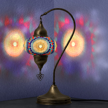 Mosaic Swan Lamp