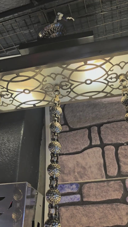 Turkish Mosaic Ceiling Light – Handmade Boho Hanging Lamp